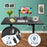 Duronic CD160 BK Scrivania Elettrica Regolabile in Altezza 160x60 cm Nera, Desk Sit Stand Motorizzato 72-118 cm, 3 Memorie, USB USB-C, Carico 70 kg, Postazione Ergonomica Ufficio Casa Smart Working