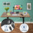 Duronic CD160 BO Scrivania Elettrica Regolabile in Altezza 160x60 cm Nera Bianco, Desk Motorizzato 72-118 cm, 3 Memorie, USB USB-C, Carico 70 kg, Postazione Ergonomica Ufficio Casa Smart Working