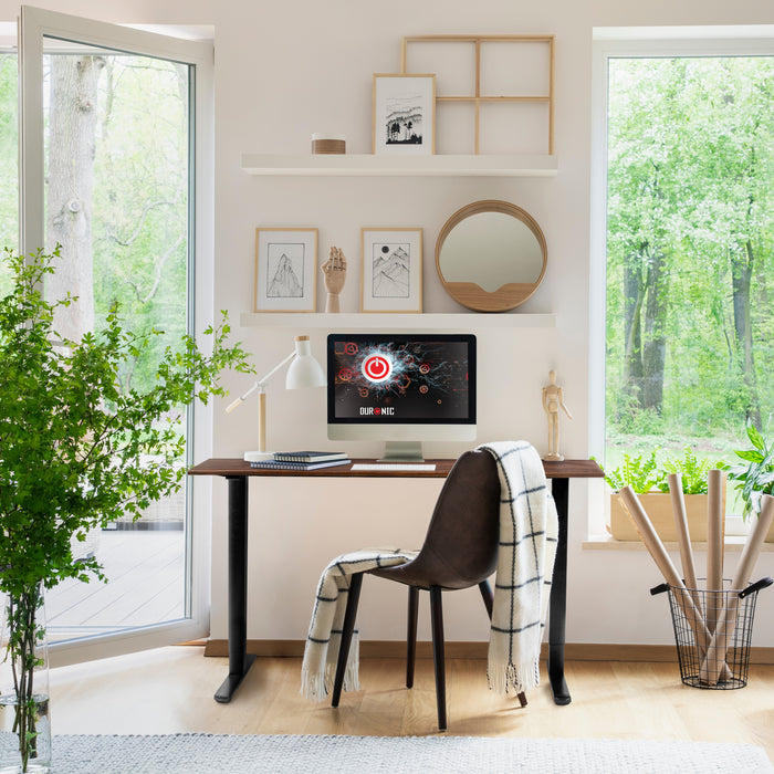 Duronic CD160 BT Scrivania Elettrica Regolabile in Altezza 160x60 cm Nera, Desk Motorizzato 72-118 cm, 3 Memorie, USB USB-C, Carico 70 kg, Postazione Ergonomica Ufficio Casa Smart Working