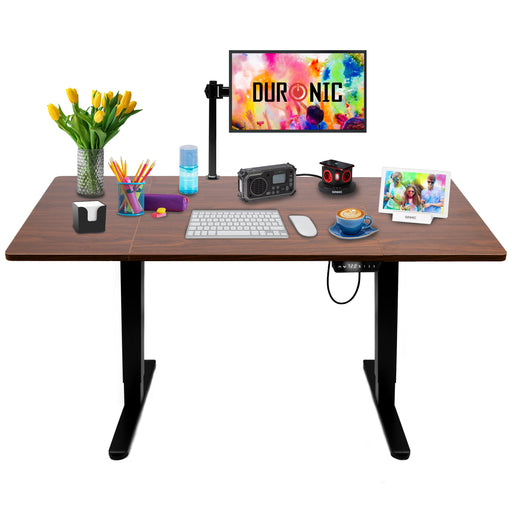 Duronic CD160 BT Scrivania Elettrica Regolabile in Altezza 160x60 cm Nera, Desk Motorizzato 72-118 cm, 3 Memorie, USB USB-C, Carico 70 kg, Postazione Ergonomica Ufficio Casa Smart Working