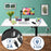 Duronic CD160 BW Scrivania Elettrica Regolabile in Altezza 160x60 cm Nera Bianco, Desk Motorizzato 72-118 cm, 3 Memorie, USB USB-C, Carico 70 kg, Postazione Ergonomica Ufficio Casa Smart Working