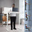 Duronic CD160 WE Scrivania Elettrica Regolabile in Altezza 160x60 cm Bianco, Desk Motorizzato 72-118 cm, 3 Memorie, USB USB-C, Carico 70 kg, Postazione Ergonomica Ufficio Casa Smart Working