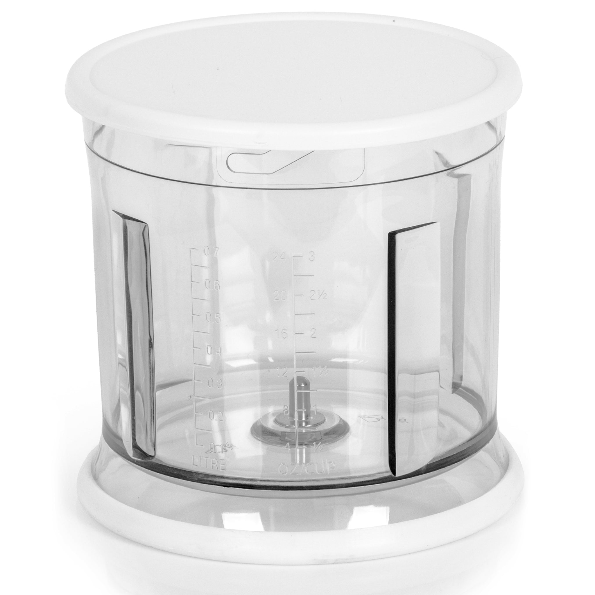Duronic CHA57W Ciotola Ricambio per Tritatutto CH57 700ml Bianco, Con coperchio, capacità 1L, base antiscivolo, leggera 250g, 13x14x14cm, ricambio compatibile CH57