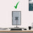 Duronic DM75 Supporto su base per Supporti monitor - Compatibile con la gamma Duronic DM15 DM25 DM35 DM453 - Base per supporto monitor per scrivania - Soluzione alternativa al morsetto - Acciaio