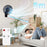 DURONIC FN12 BK Ventilatore nero da parete in uso con telecomando bianco e distanza di funzionamento fino a 5 m