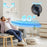 DURONIC FN42 BK Ventilatore da parete nero in uso con oscillazione a 60°