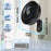 DURONIC FN42 BK Ventilatore nero da parete con specifiche tecniche e accessori inclusi
