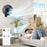 DURONIC FN42 BK Ventilatore nero da parete in uso con telecomando bianco e distanza di funzionamento fino a 5 m