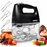 Duronic HM4 BK Sbattitore elettrico 400 W, Mixer 5 velocità e funzione turbo, Frusta elettrica con contenitore per accessori, 2 sbattitori 2 ganci e 1 frusta in acciaio INOX, Nero, Leggero