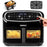 Duronic AF14 BK Friggitrice ad aria da 2400 W con capacità di 10 L, finestra trasparente e display touch.