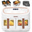 Duronic AF34 WE Friggitrice ad aria da 2400 W con capacità di 10 L, doppio cestello e finestra di controllo.