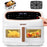 Duronic AF34 WG Friggitrice ad aria da 2400 W con capacità totale di 10 L, doppio cestello e display touch.
