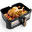 Duronic AFD1 BG Friggitrice ad aria digitale con ampio cestello, finestra trasparente e display touch.