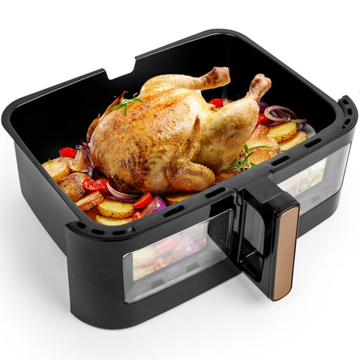 Duronic AFD1 BG Friggitrice ad aria digitale con ampio cestello, finestra trasparente e display touch.