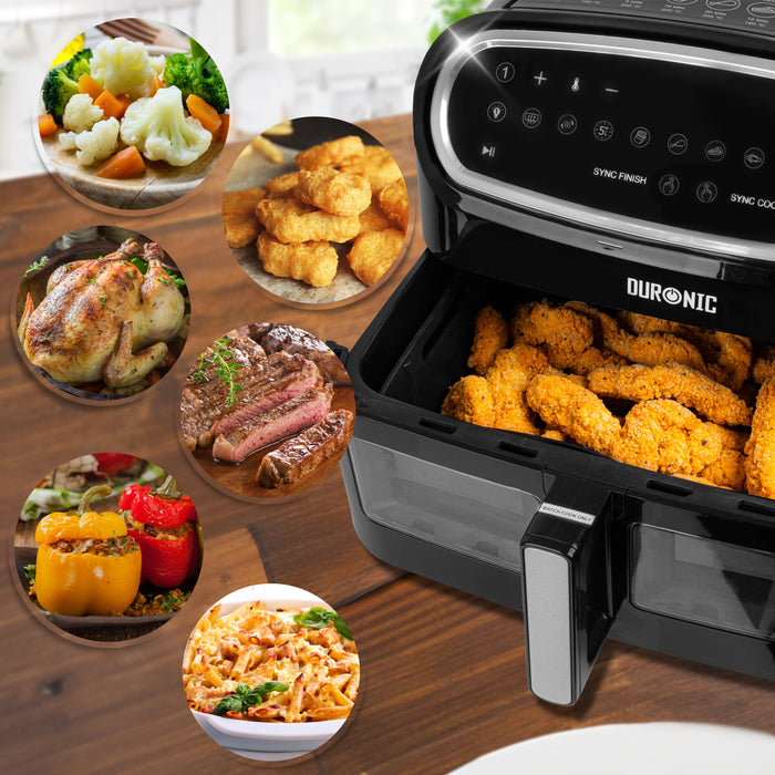Duronic AFL2 Liner in silicone ideali per cucinare patatine, pollo, carne, pesce, verdure e dessert.