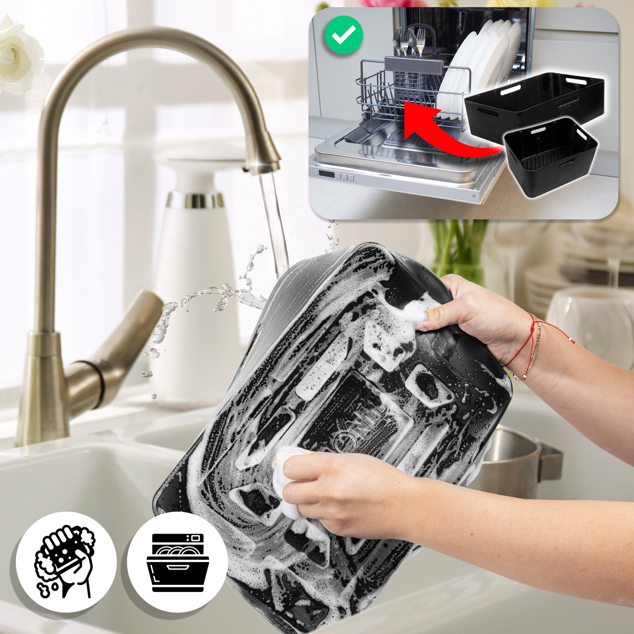 Duronic AFL3 Pulizia semplice grazie al rivestimento antiaderente e ai componenti rimovibili.