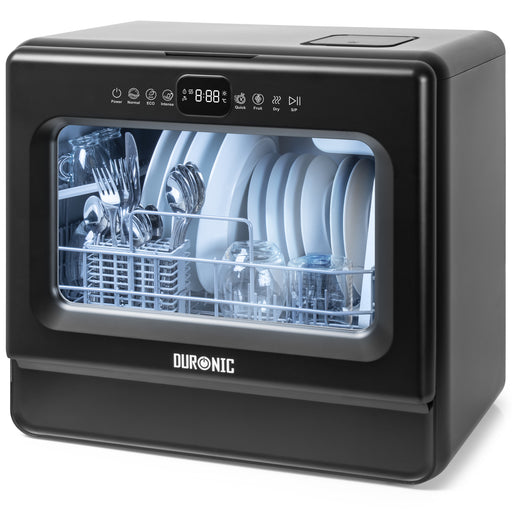 Duronic DW10 Lavastoviglie Portatile da Tavolo, Compatta e Pratica per il Lavaggio Quotidiano delle Stoviglie.