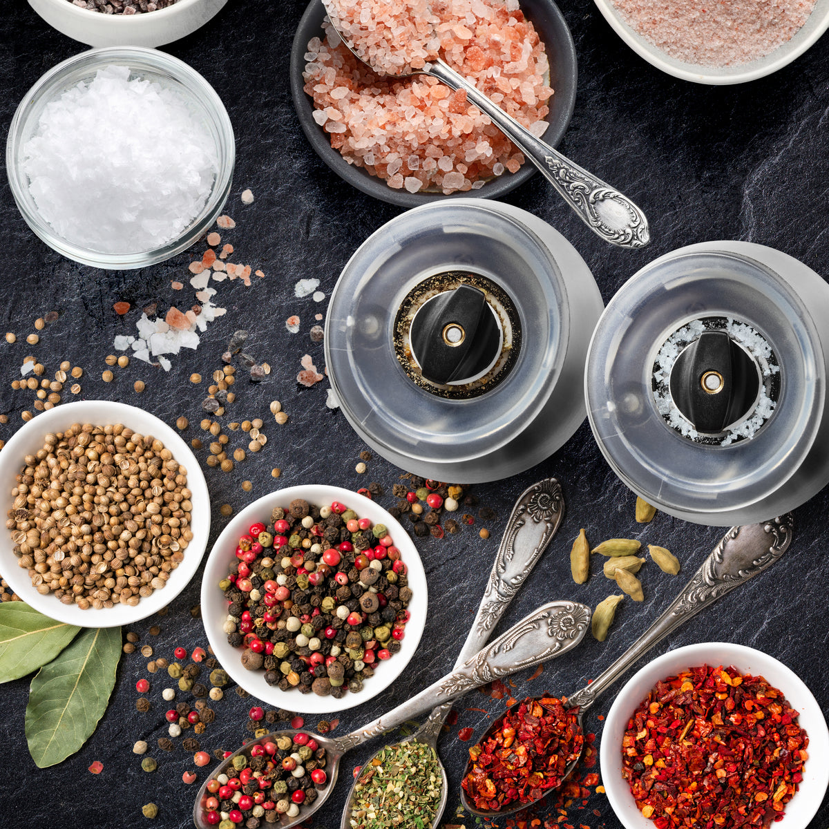 Duronic EMB2 Macina sale e pepe elettrico ideale per sale grosso e pepe nero.