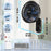 Duronic FN12 BK Ventilatore da parete con specifiche tecniche e accessori inclusi