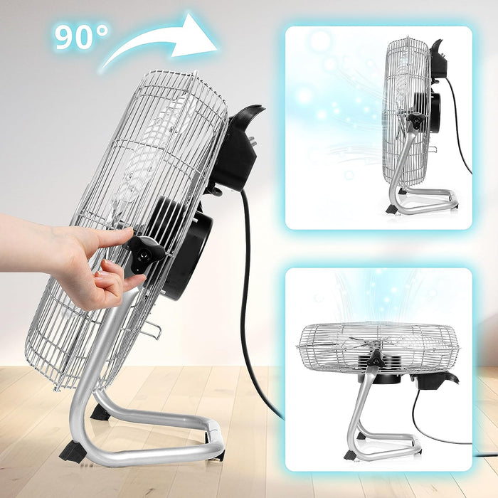 Duronic FN16 Ventilatore con oscillazione automatica a 90° per una distribuzione uniforme dell'aria.