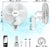 Duronic FN55 WE Dimensioni del ventilatore da parete con telecomando e accessori inclusi.