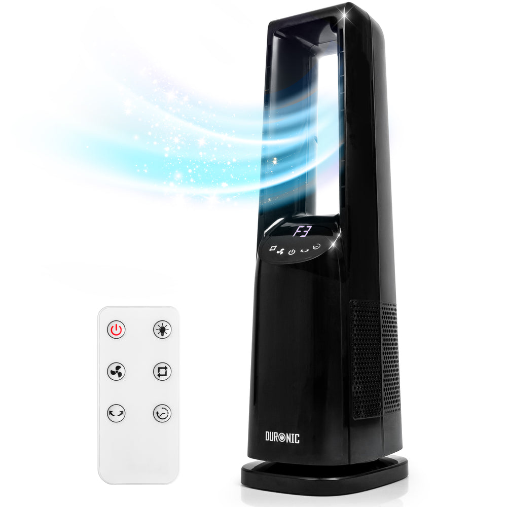 Duronic FN72 Ventilatore a piantana potente con oscillazione, altezza regolabile e flusso d'aria personalizzabile.