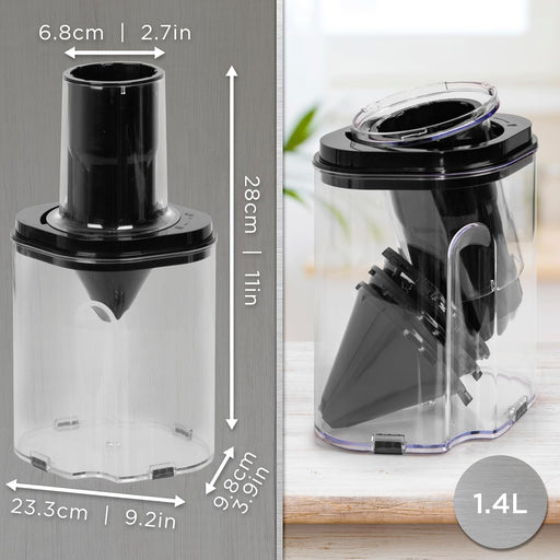Duronic HBS35 Spiralizzatore per Verdure con Contenitore da 1,4 Litri e Design Compatto per Preparare Spaghetti di Verdure.