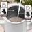 Duronic MF130 WE Montalatte Elettrico con 2 Fruste Incluse per Preparare Latte Caldo e Schiuma Cremosa per Cappuccini e Latte Macchiato.