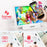 Duronic PF1D WE Cornice fotografica digitale con ingresso USB e lettore di schede SD per foto e video.