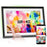 Duronic PF2A BK Cornice fotografica digitale WiFi da 10,1 pollici con touchscreen HD, memoria da 32 GB e app Frameo.