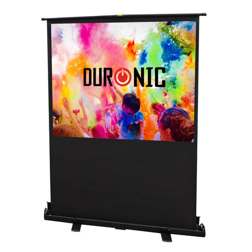 Duronic FPS60 /43 schermo di proiezione 80 formato 4:3 / 122 X 91 cm - telo proiettore retrattile auto-portante per videoproiettore Full HD 3D 4K - Home cinema home theater ufficio
