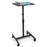 Duronic WPS20 supporto per proiettore tavolo videoproiettore supporto mobile laptop PC portatile altezza regolabile 65 - 106 cm carrello da terra mobile con ruote ideale per presentazioni