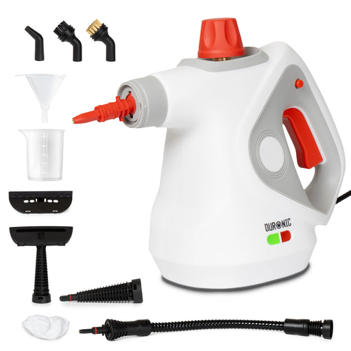 Duronic SC32 WE Pulitore a vapore multifunzione con accessori per la pulizia profonda della casa.