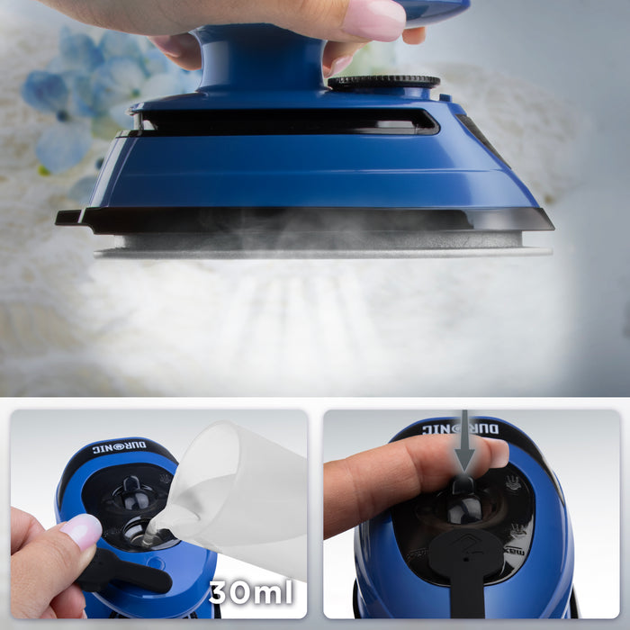 Duronic SI4 BB Ferro da Stiro da Viaggio con Bicchierino per Riempire il Serbatoio dell’Acqua.