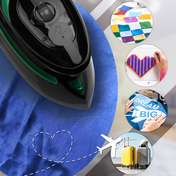 Duronic SI4 BG Mini ferro da stiro ideale per viaggi, cucito, quilting, appliqué e lavori creativi.