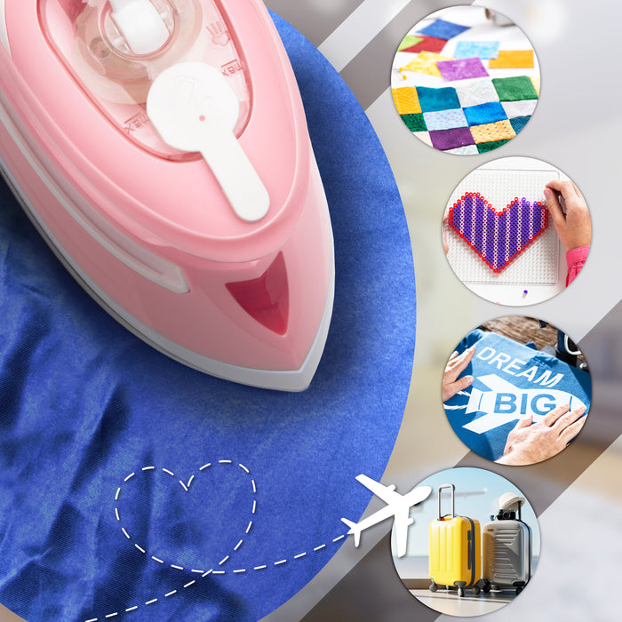 Duronic SI4 PW Mini ferro da stiro ideale per viaggi, cucito, quilting, appliqué e lavori creativi.