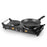 Duronic HP2 BK Fornello Elettrico, 2500W 2 Piastre in Ghisa con Manici Termoisolati, Temperatura Regolabile, Piano Cottura, Portatile per Campeggio, Viaggi, Ufficio e Casa Acciaio