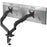 Duronic DM6A2 Supporto Doppio Monitor 13-32” Braccio Regolabile Gas Spring Supporto Schermo VESA 75 100 Perno Girevole 360° Inclinazione -90°/+85° Carico max 9kg per Braccio Ufficio PC Gaming