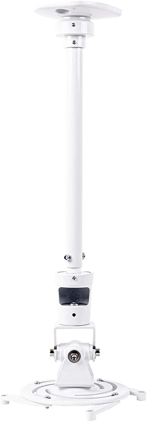 Duronic PB08XL Supporto universale per proiettore 10kg estendibile da 604mm a 843mm montaggio parete / muro / soffitto staffa videoproiettore per casa ufficio sale riunioni