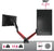 Duronic DMGM5X1 Supporto Monitor | Supporto da scrivania con luci LED Rosse Integrate | Altezza Regolabile e orientabile | per Monitor da 15”-32” | capacità 8 kg | VESA 75/100