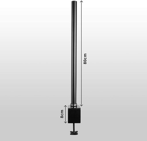 Duronic DM35-80 Pole 80 cm Staffa per supporti monitor da scrivania – Staffa compatibile con le gamme DM15 DM25 DM35 DMG – Consente una maggiore flessibilità nel posizionamento dello schermo