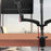 Duronic DM554 Supporto da scrivania per 4 monitor 13” – 27” staffa supporto monitor / schermo con quattro braccia estensorie regolazione a molla morsetto tavolo VESA MAX 100 x 100mm struttura in aluminio portata 8kg per braccio