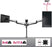Duronic DM453 Supporto Monitor – Supporto per 3 Monitor Fino a 27” - VESA 75/100 - Portata 8 kg per Braccio - Regolabile in Altezza - Inclinabile -90° +45° - Rotabile di 360°