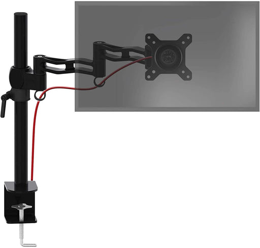 Duronic DM351X3 Supporto monitor da scrivania con morsetto – Braccio monitor da tavolo in alluminio – Altezza regolabile e orientabile – Compatibilità universale con schermi TV monitor con VESA 100*100 – 2 bracci estensori