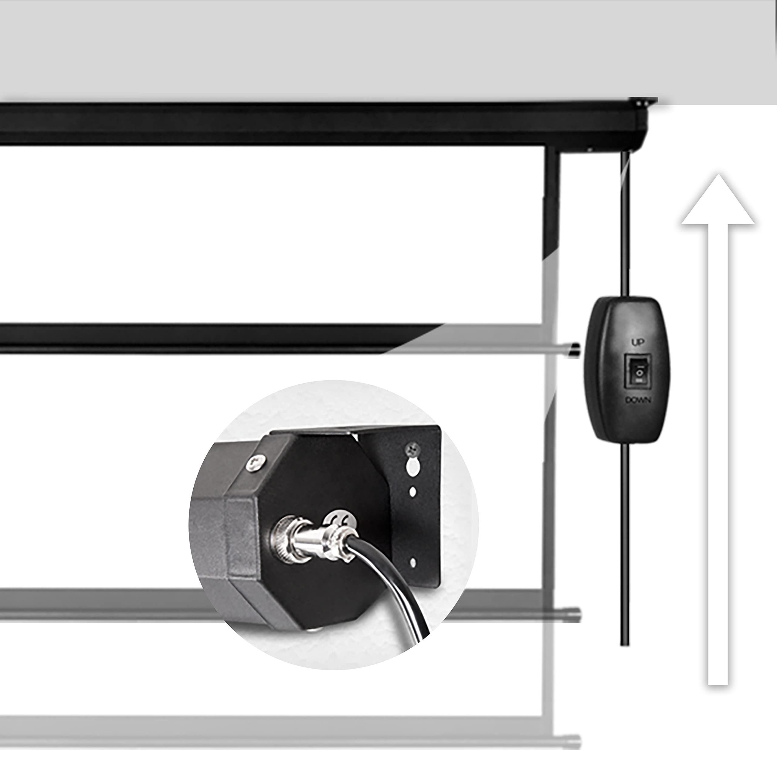 Duronic EPS70 4:3 Telo Proiettore 70 pollici, Schermo per proiettore, Telo da proiezione interno esterno, Home theater cinema Full HD 3D 4K, Schermo di proiezione anti pieghe per casa ufficio scuola