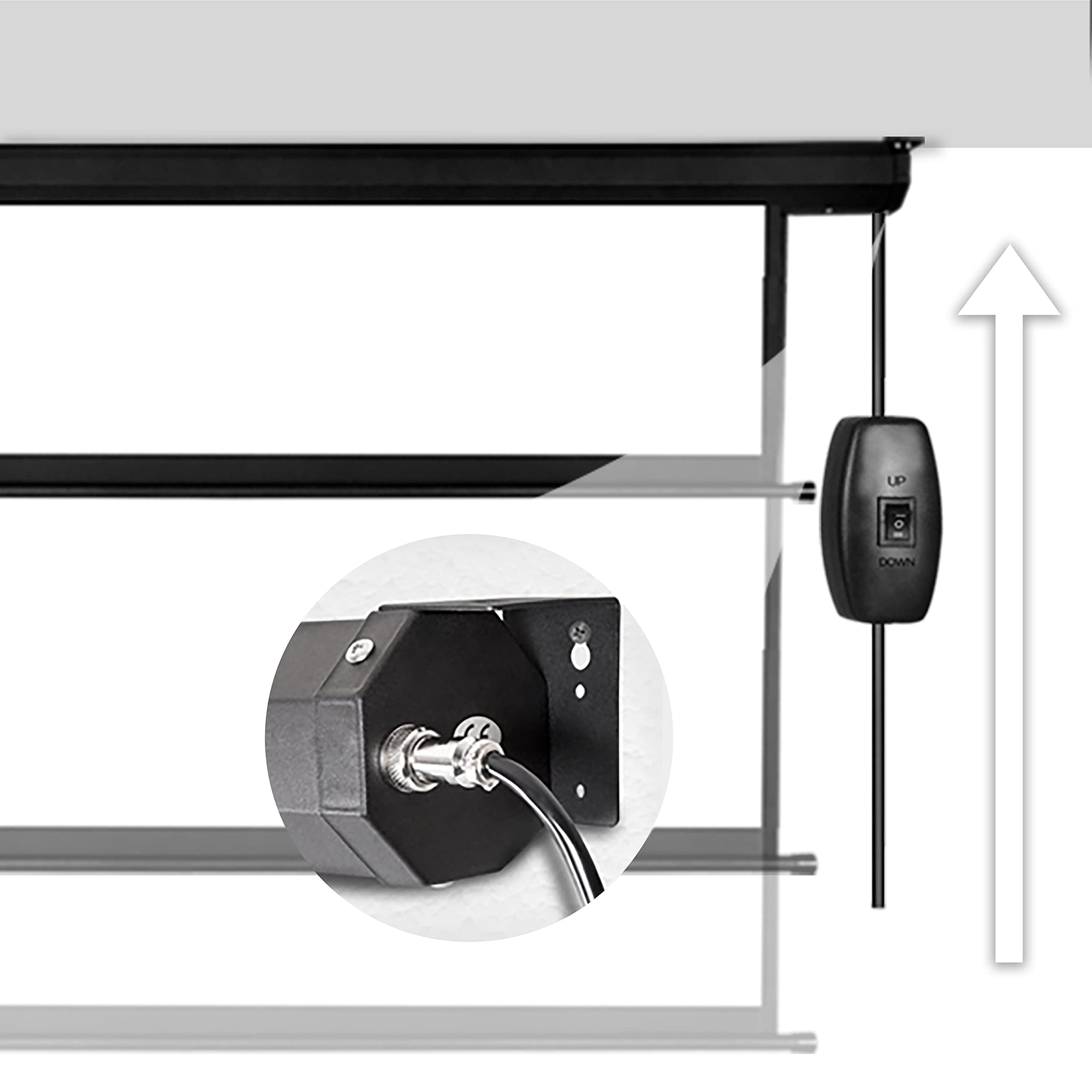 Duronic EPS70 4:3 Telo Proiettore 70 pollici, Schermo per proiettore, Telo da proiezione interno esterno, Home theater cinema Full HD 3D 4K, Schermo di proiezione anti pieghe per casa ufficio scuola