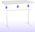 Duronic TT187WE Piano scrivania – Ripiano scrivania 180 cm x 70 cm - Compatibile con telai da scrivania Duronic – Piano di lavoro per ufficio ergonomico – Bianco