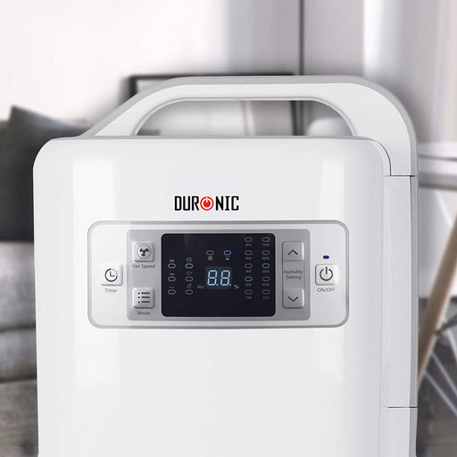 Duronic DH20 Deumidificatore per ambienti compatto e silenzioso 320W capacità giornaliera 20L/24H funzioni turbo, asciugabiancheria e auto-spegnimento a basso consumo energetico