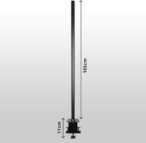 Duronic DM35POLE BK 60 cm Staffa per supporti monitor da scrivania – Staffa compatibile con le gamme DM15 DM25 DM35 DMG – Consente una maggiore flessibilità nel posizionamento dello schermo