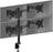 Duronic DM354 Supporto 4 monitor da scrivania con morsetto – Braccio monitor da tavolo in alluminio – Altezza regolabile e orientabile – Compatibilità universale con schermi TV monitor con VESA 100*100